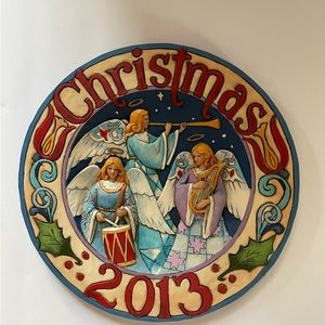 Jim Shore Christmas Plate bundle